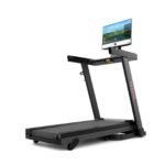 Yesoul T1M Plus Smart Folding Treadmill with 21.5 inch Touchscreen, Brushless Quiet Motor, 3-Level Incline, 9 Mph, App Sync & Space-Saving Design for