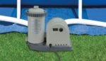 Intex 18′ x 48″ Inflatable Above Ground Swimming Pool with Ladder, Pump