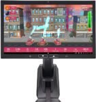 Aviron Strong Series Rower: 22″ HD Touchscreen, Dual Air & Magnetic Resistance up to 100 lbs. Game-Based Workouts, Streaming, Compact Design
