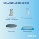 Intex 15′ x 48′ Metal Frame Above Ground Pool Set