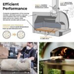 Fontana Forni Mangiafuoco Wood-Fired Pizza Oven – Anthracite – FTMF-A