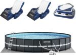 Intex Ultra XTR Round Frame Pool with Pump, Cooler, and Floats (2 Pack)