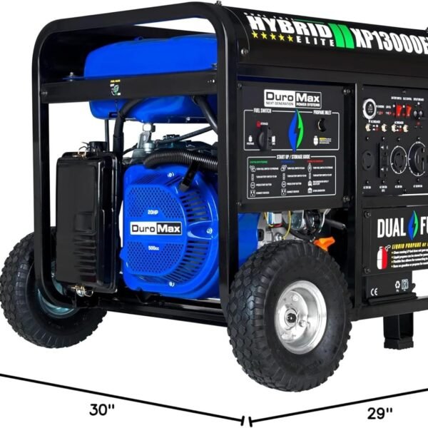 DuroMax XP13000EH 13,000 Watt Dual Fuel Portable Generator