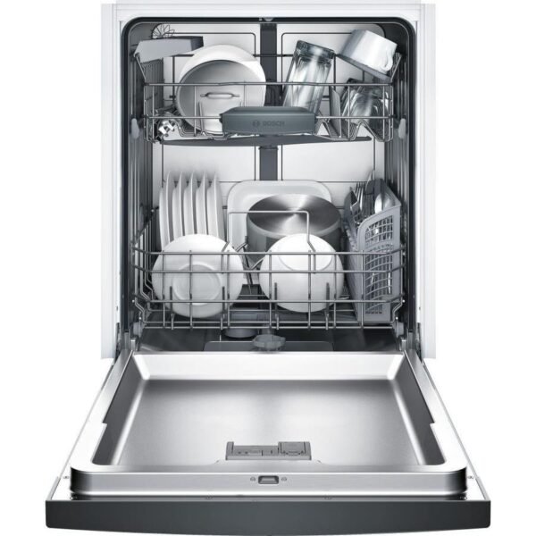 Bosch 100 Series PureDry 50-Decibel Front Control 24-in Built-In Dishwasher (Fingerprint-Resistant Stainless Steel) ENERGY STAR