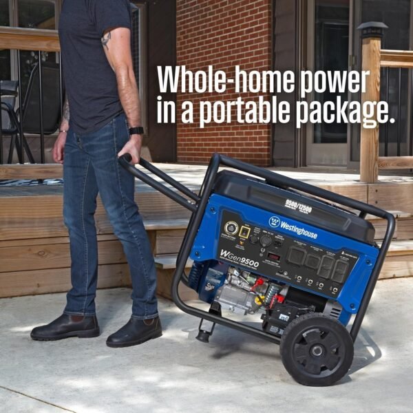 Westinghouse 9500 Peak Watt Home Backup Portable Gas Powered Generator