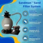 Blue Wave Belize 15-Feet Round 52-Inch Deep 6-Inch Top Rail Metal Wall Swimming Pool Package