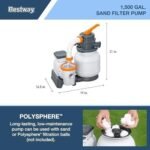 Bestway Power Steel 18′ x 9′ x 48″ Rectangular Metal Frame Above Ground Outdoor Swimming Pool Set with 1,500 GPH Filter Pump, Ladder, and Pool Cover