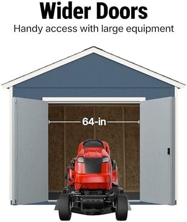 Handy Home Products Rookwood 10×12 Do-It-Yourself Wooden Storage Shed- Does not Include Floor kit, Paint, or Roofing Shingles