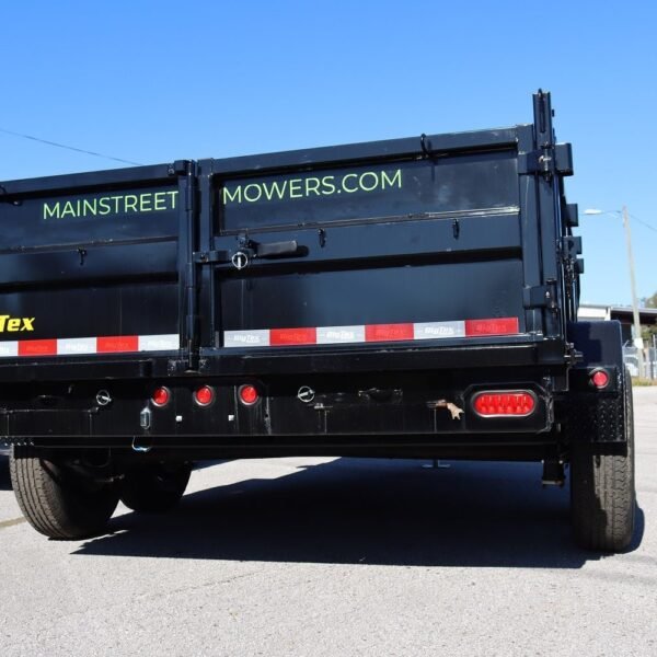12 Foot Big Tex Pro Series Tandem Axle Single Ram with Spreader Gate Black Dump Trailer (10SR-12XLBK6SIR)