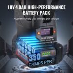 Pro Press Tool Pipe Crimping Kit, Cordless Battery Press Tool with 6 Interchangeable Jaws, DOBA-PPT6