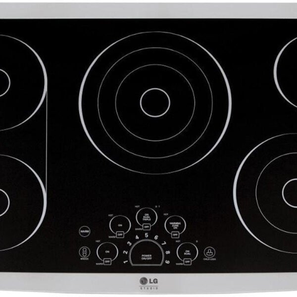 LG STUDIO 36″ Built-In Electric Cooktop LSCE365ST