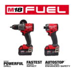 Milwaukee M18 FUEL 18- V Lithium-Ion Brushless Cordless Hammer Drill and Impact