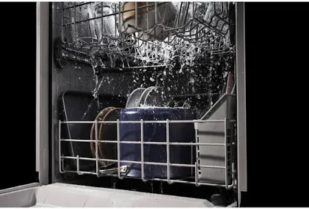 Quiet Dishwasher with Boost Cycle and Pocket Handle